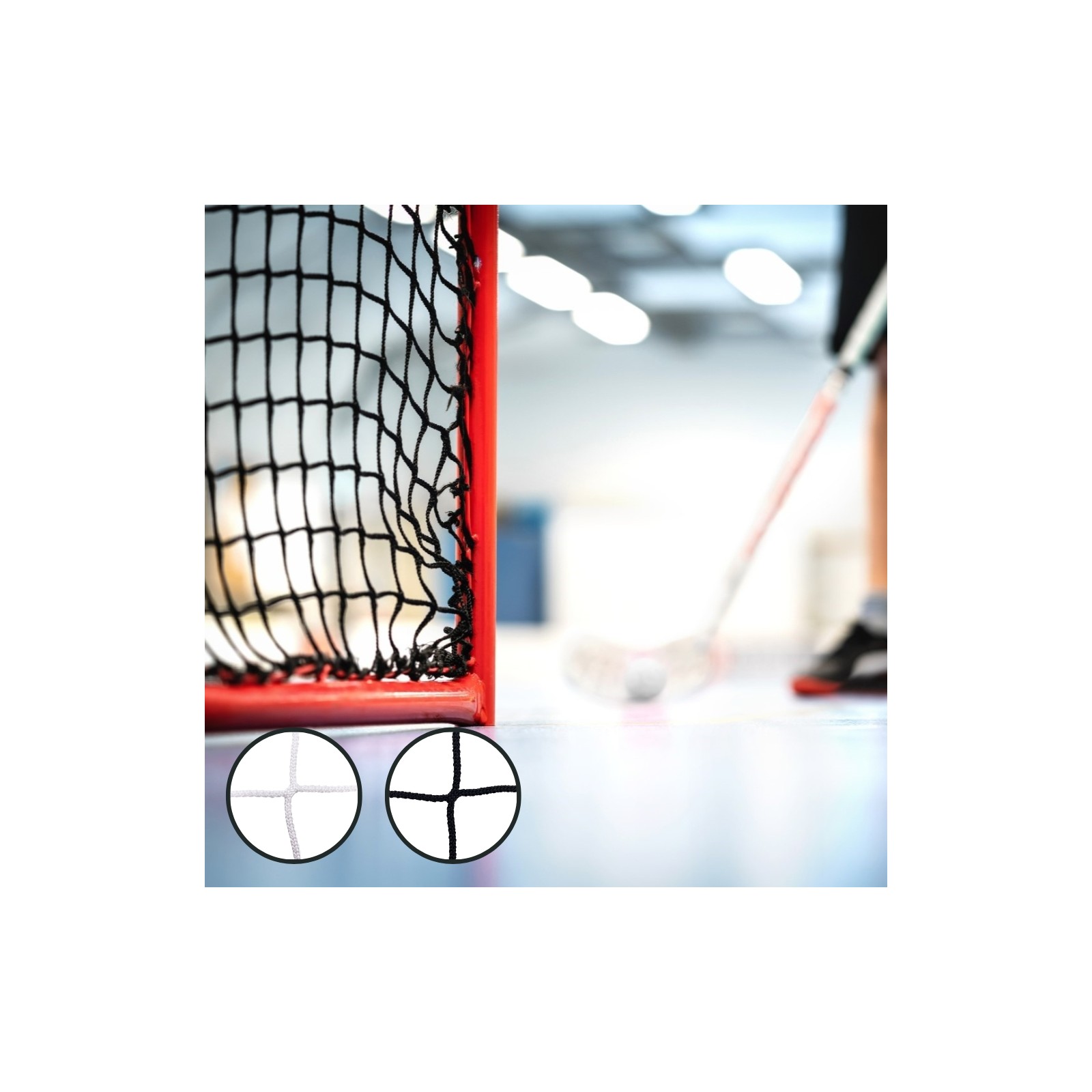Paire De Buts De Hockey Sur Gazon - De Gamme Standard Façade En Acier Galvanise Plastifie 50x50mm