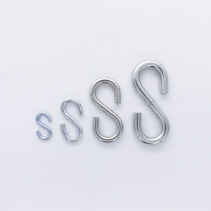 S shaped hook galvanized steel Ø8mm 70mm x 15mm