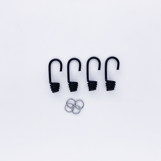 Ganci per elastico - Set da 4