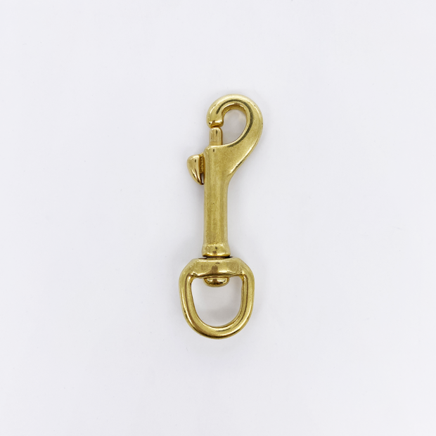 Mousqueton Plat Emerillon Mobile Ovale Zinc Nickel