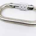 Steel Safety Carabiner with locking screw RR2200kg Standard EN362:2004/b