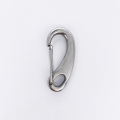 Moschettone piatto con anello - Acciaio inox