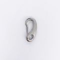 Stainless steel carabiner with closed eye