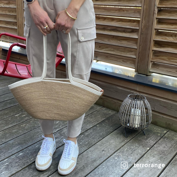 Braided cotton cord piping