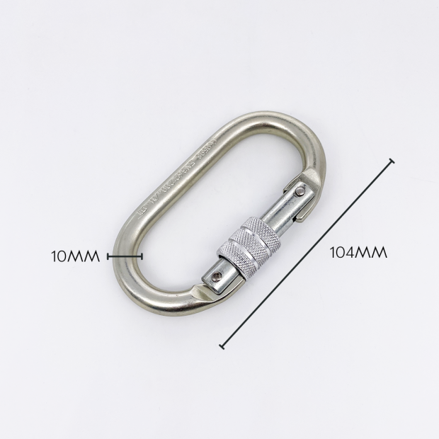 Screw lock carabiner