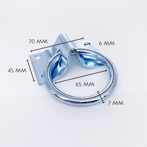 Wall Mounting Plate with Steel Ring or Hook