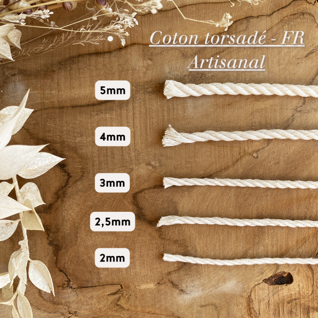 Cotton Cord for Artisanal Macrame 100m