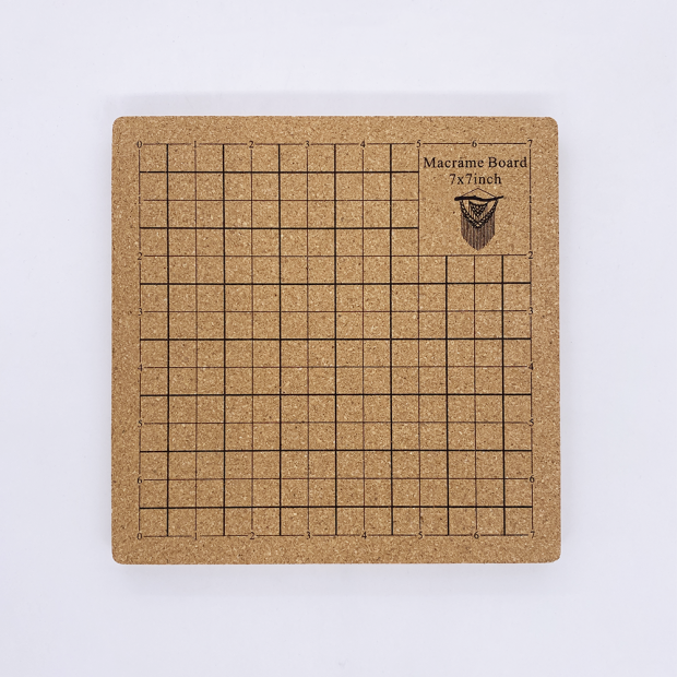 Makramee-Korkplatte