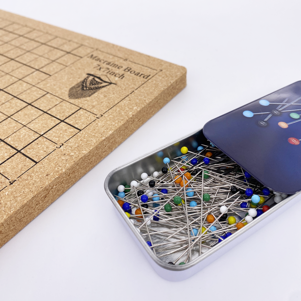Tablero de corcho para macramé