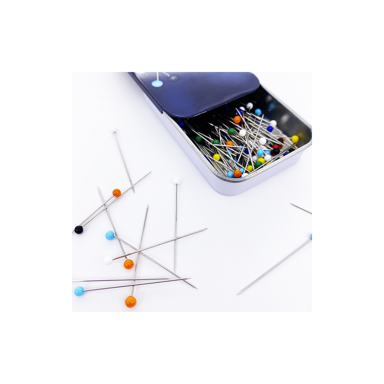 480 épingles à Tête Ronde En Plastique – 15 Mm – Pour Affichage, Couture, Bricolage, Bijoux
