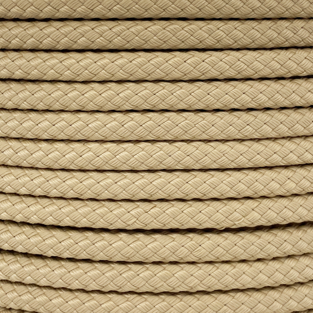 Polyester thermofixed braided rope