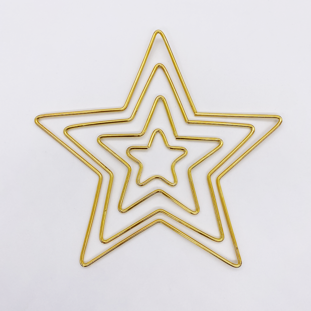 Macramé metal hoop - Star