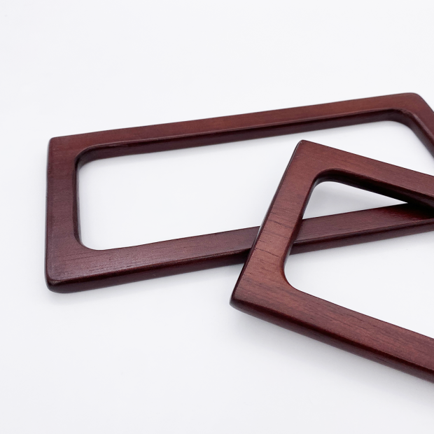 Anses bois "rectangle" - Lot de 2