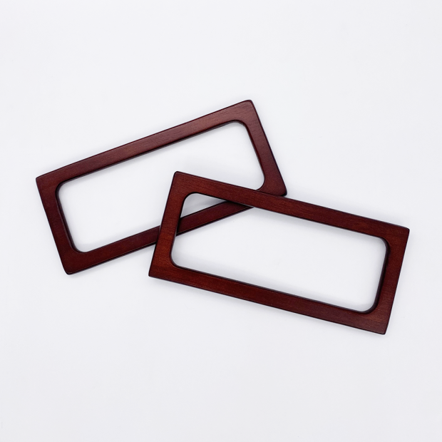 Anses bois "rectangle" - Lot de 2