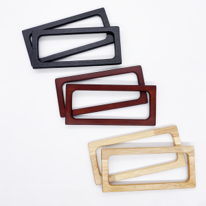 Manici in legno «rettangolari» - Set da 2