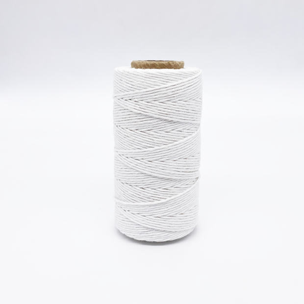 Polished cotton twine