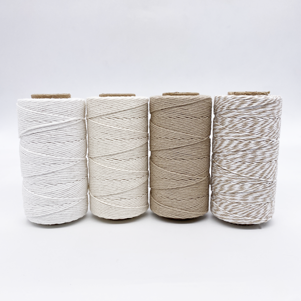 Polished cotton twine