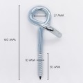Tornillos de montaje en pared Anillo o gancho de acero