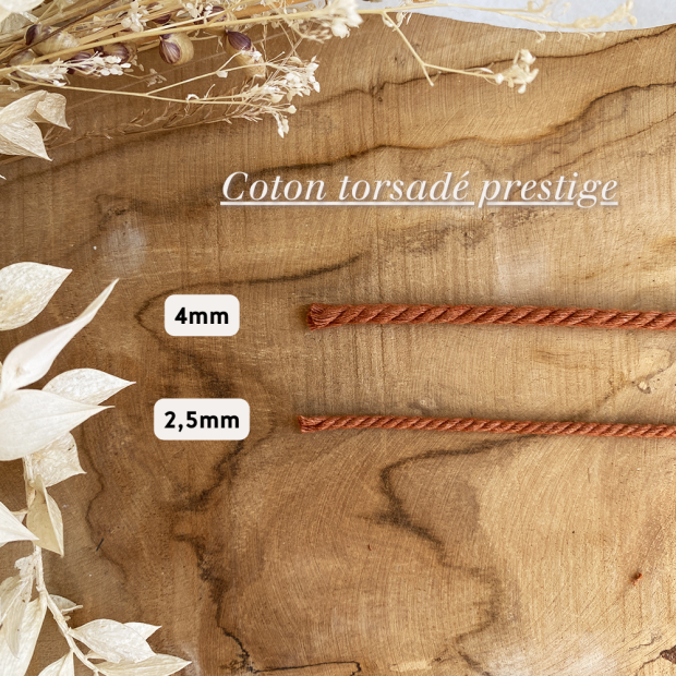 Cordeau Coton Câblé Recyclé Prestige 100m