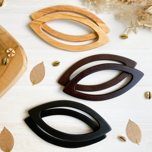 Manici in legno a forma di «occhio» - Set da 2