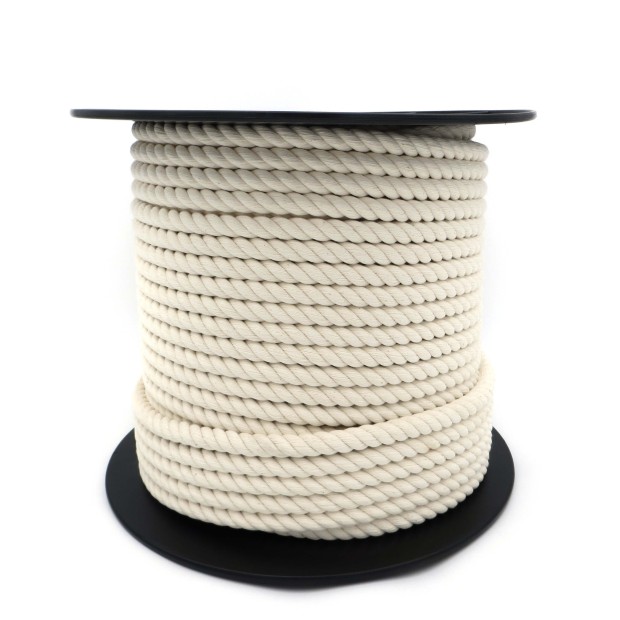 Corde et cordeau coton câblé bobine de 100m