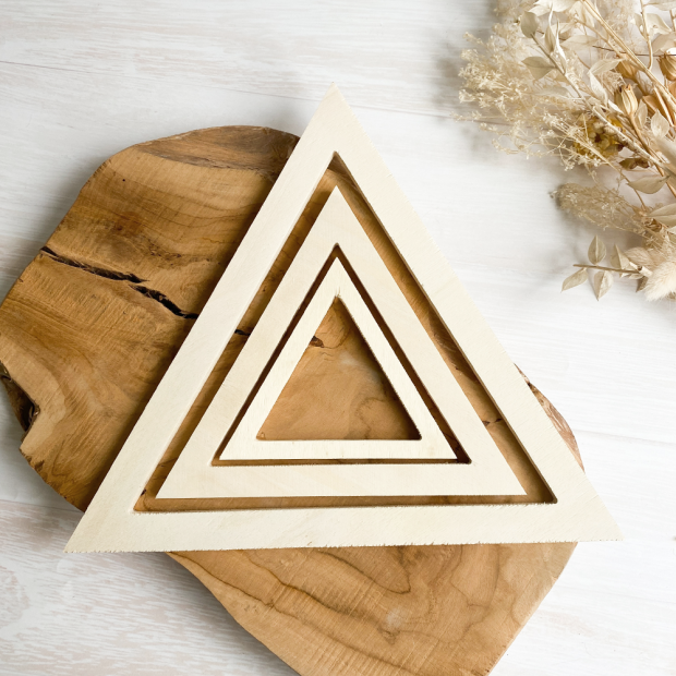 Holzdreiecke – 3er-Set