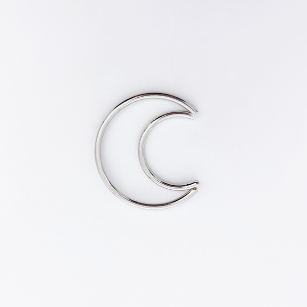 Lune métal macramé