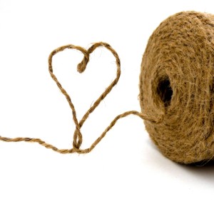 Ficelle Jute avec Fil de Fer - coeur