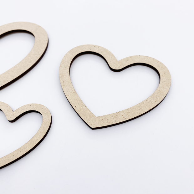 Herz aus Holz – 3er-Set