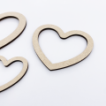 Cuori in legno - Set da 3