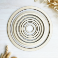 Cerchio in legno - Set da 8