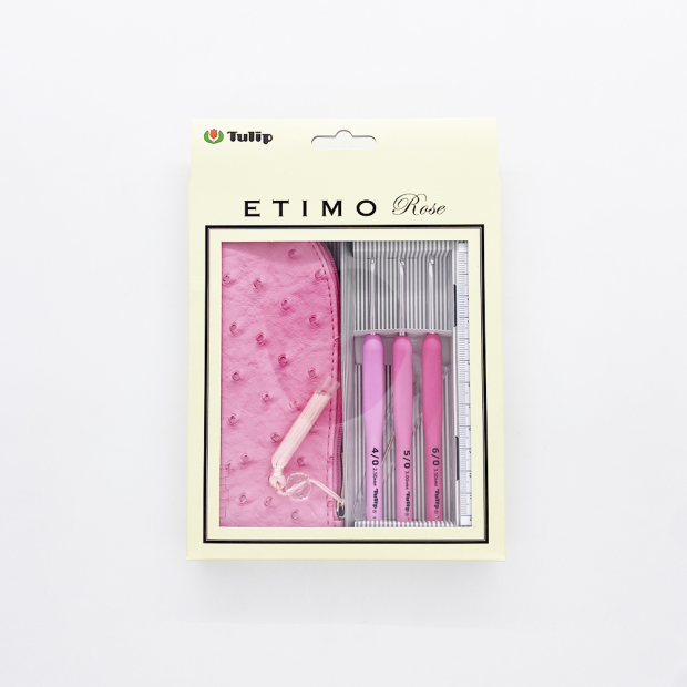 Kit de ganchillo Tulip Etimo - Rosa