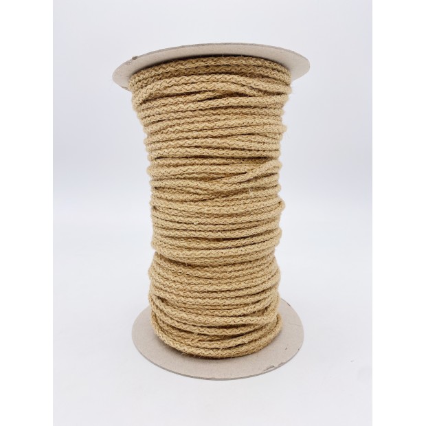 Braided rope jute with cotton core