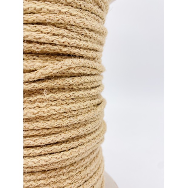 Braided rope jute with cotton core