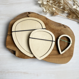 Wooden cutting template