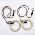 Wooden gymnastic rings