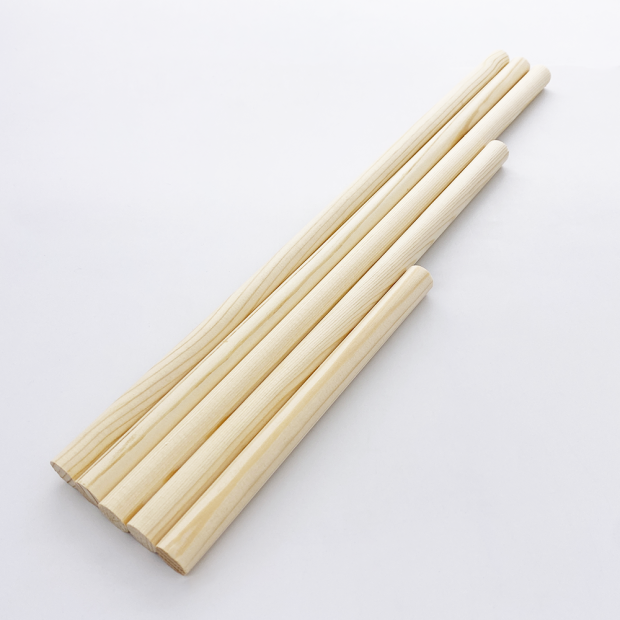 Lot Bâtons en Bois - 5 pcs