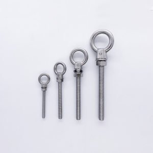 Piton à œil fileté avec écrou - Inox
