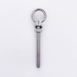 Threaded eye bolt with nut - Stainless steel