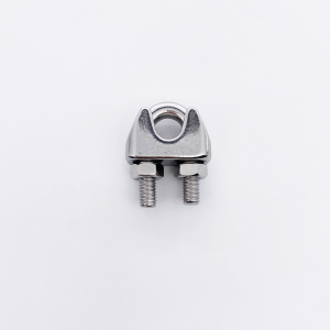 Morsetto per cavi con staffa - Acciaio inox