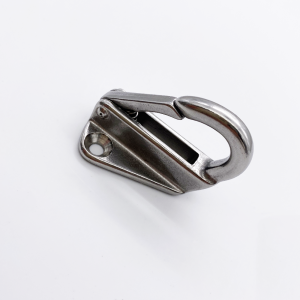 Mousqueton sur platine pour filet - Inox