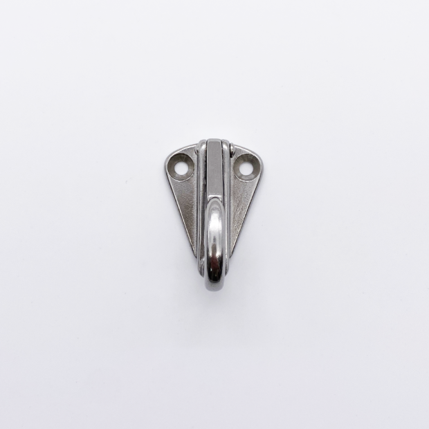 Mousqueton sur platine pour filet - Inox