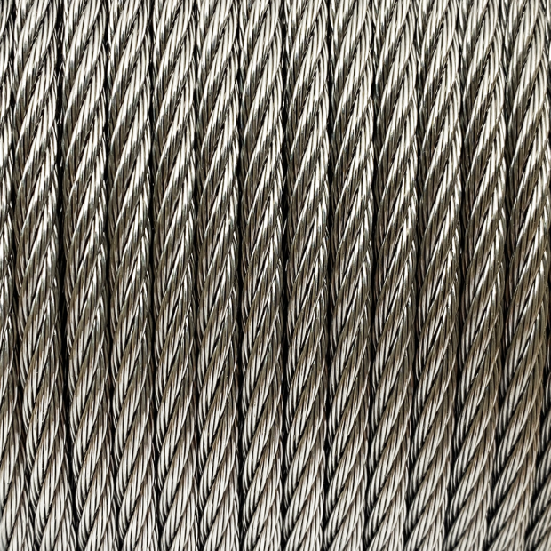 Flexible stainless steel cable - 7x7