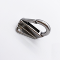Moschettone in acciaio inox platinato - Per rete