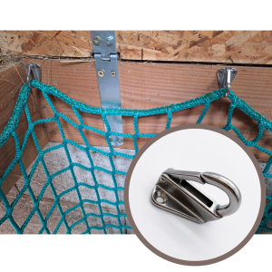 Mousqueton platine inox - Pour filet