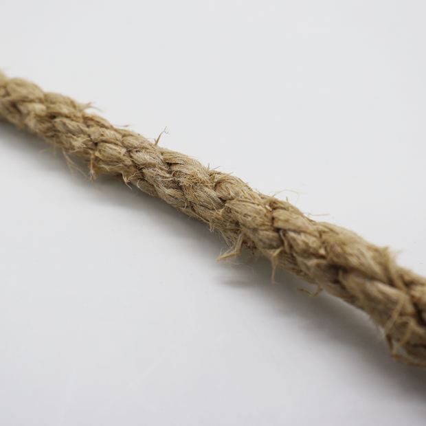 Polished hemp rope