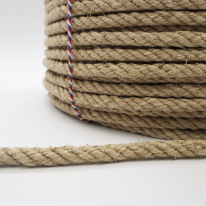 Polished hemp rope