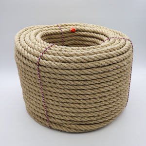 Polished hemp rope