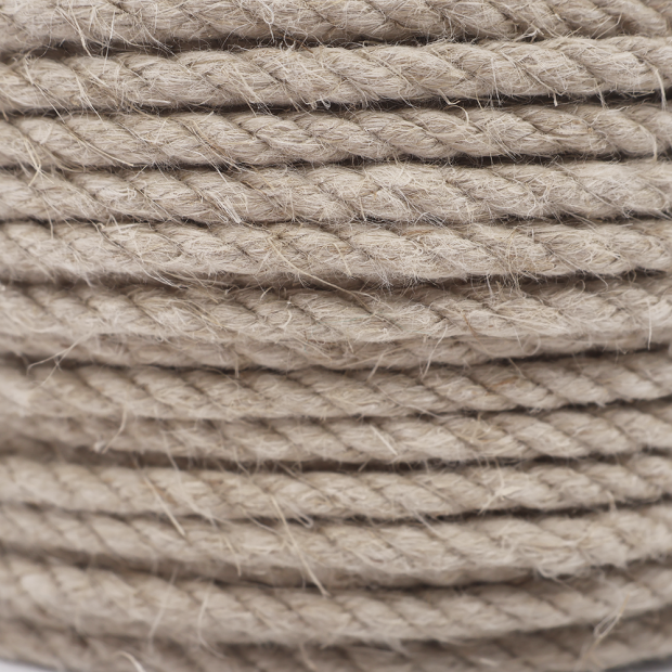 Unpolished hemp rope