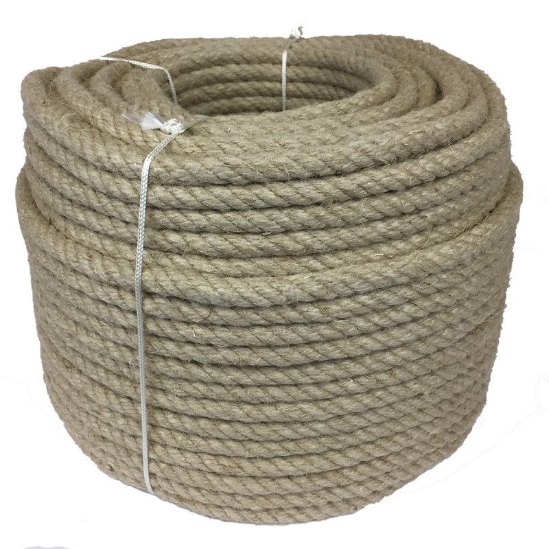 46mm CHANVRE fibre naturelle 3 torons cordage impregne 1-20m CORDE EN JUTE 46mm CHANVRE fibre naturelle 3 torons cordage impregne 1-20m CORDE EN JUTE
